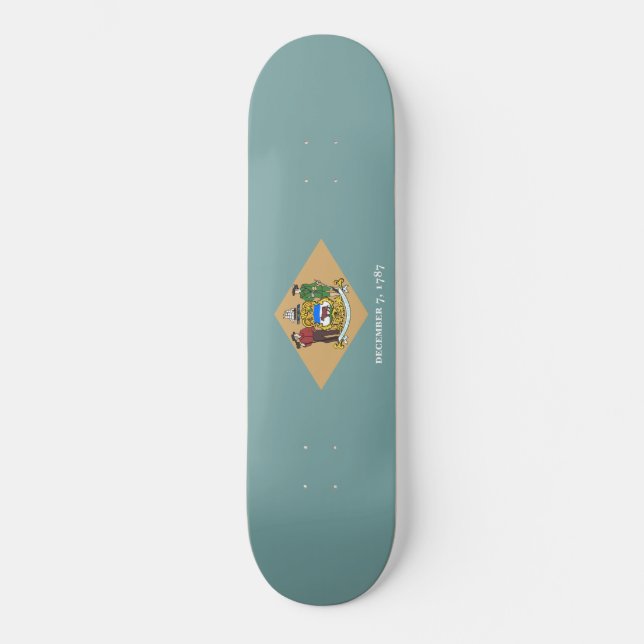 Skate Estado de bandeira de Delaware (DE, EUA) (Frente)