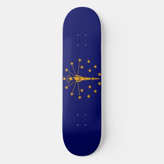 Skate Estado de Indiana Flag Design (Frente)