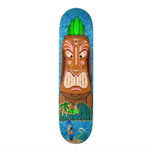 Skate Estátua Havaí de Tiki