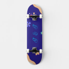 Skate Estética Floral Pastel Groovy Retrô
