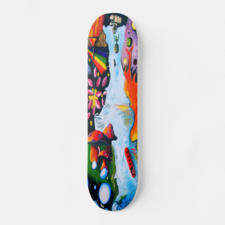 Skate Estilo Dali Superrealista Mushroom Wonderland