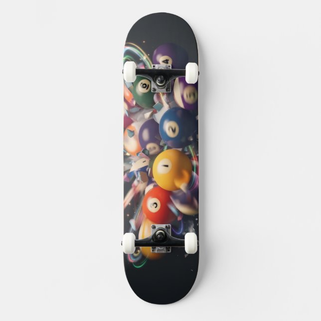 Skate Estilo de Bola de Bilhar (Frente)