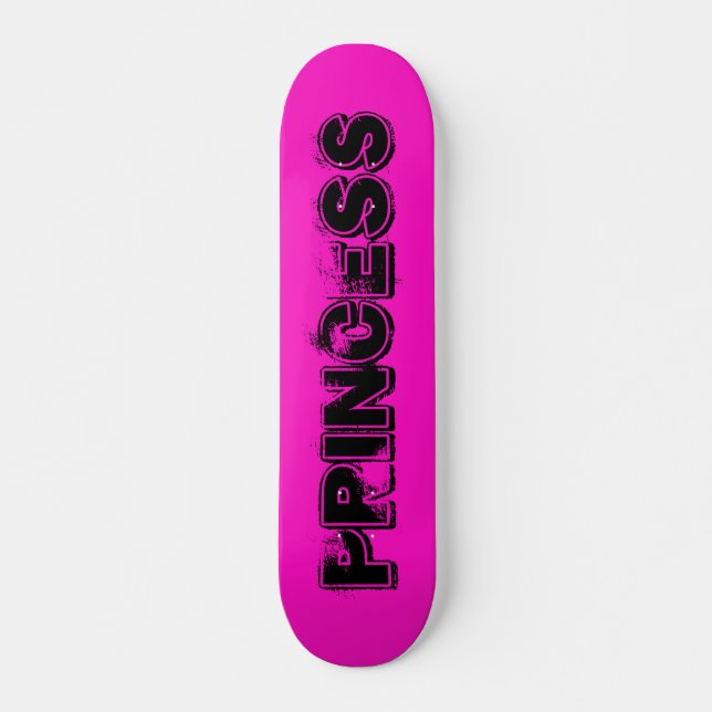 Skate Estilo de Grunha Rosa Quente Princesa (Frente)