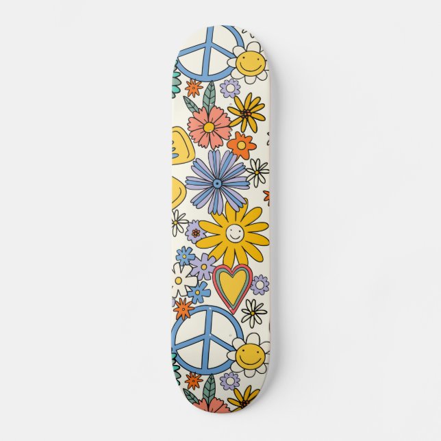 Skate Estilo Floral Hippy (Frente)
