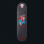 skate estilo japonês com anagram 風 personalizado<br><div class="desc">Um baralho de skate personalizável no estilo japonês com o anagrama 風 para "Vento". você também pode personalizá-lo com seu nome</div>