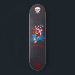 skate estilo japonês com anagram 風 personalizado<br><div class="desc">Um baralho de skate personalizável no estilo japonês com o anagrama 風 para "Vento". você também pode personalizá-lo com seu nome</div>