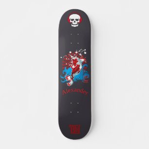 skate estilo japonês com anagram 風 personalizado