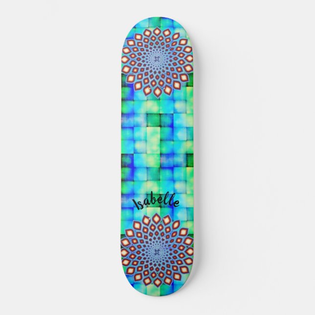Skate Estilo Mandala Elegante de Swag Diafanoso (Frente)