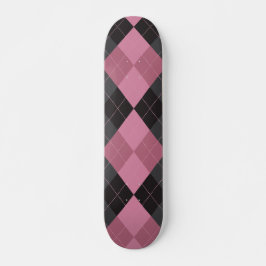 Skate Estilo Rosa e Preto