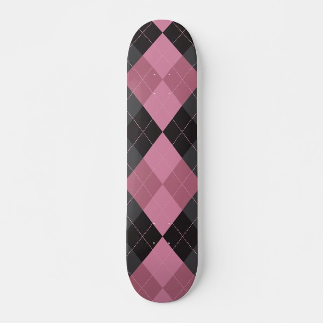 Skate Estilo Rosa e Preto (Frente)
