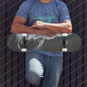 Skate Estilos Abstratos de Vibrações de Praia