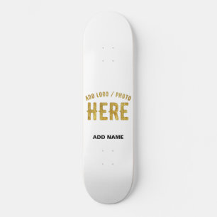 SKATE ESTILOSO BRANCO PERSONALIZÁVEL MODERNO VERIFICADO 