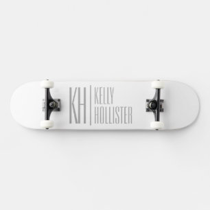 Skate Estiloso Minimal & Moderno Logotipo de Iniciais e
