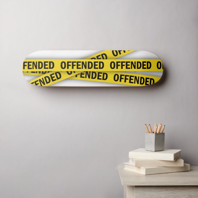 Skate Estou ofendido que a fita policial não atravesse (Arte de parede (Horz))