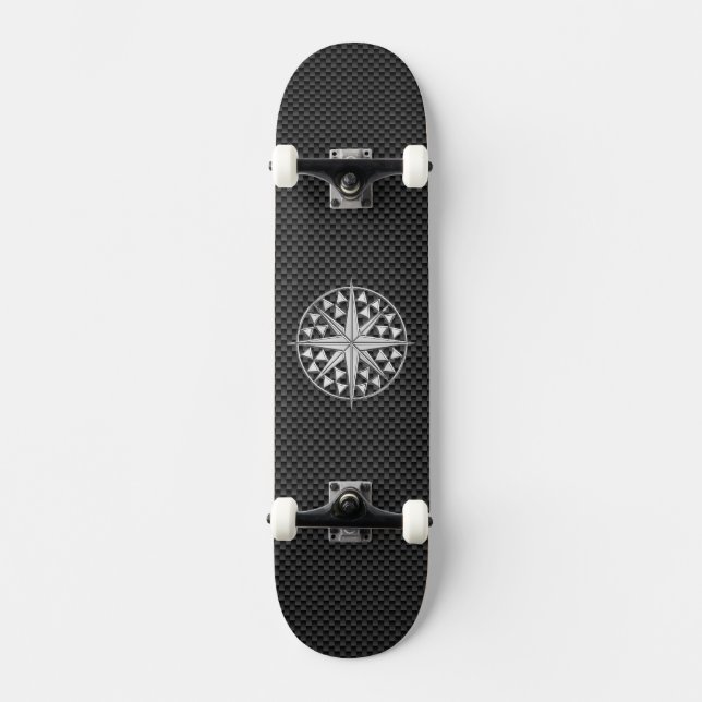 Skate Estrela Náutica Chrome em Fibra de Carbono (Frente)