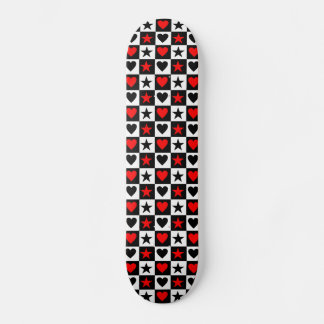 Skate Estrelas e Corações de Emo