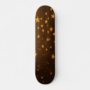 Skate Estrelas Penduradas com Luz Brilhante em Amarelo M