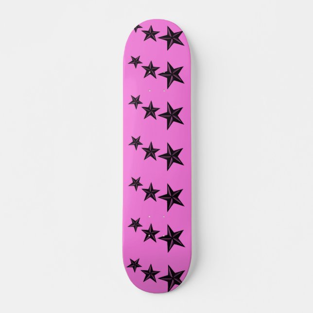 Skate Estrelas retro pretas (Frente)