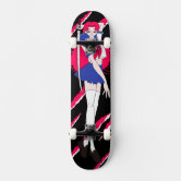 Skate A menina do Anime de Japão Manga vestiu-se no