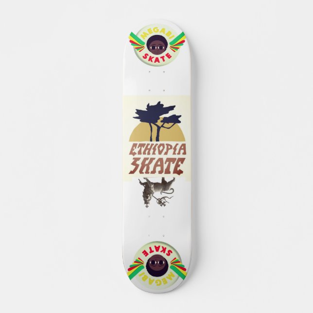 Skate ETIÓPIA 7, 3/4", skateboard Deck (Frente)