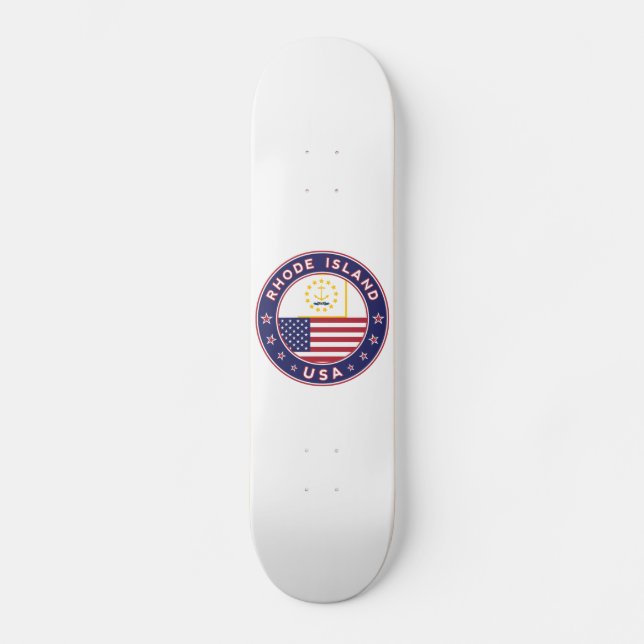 Skate Etiqueta Rhode Island, capa de telefone, saco de t (Frente)