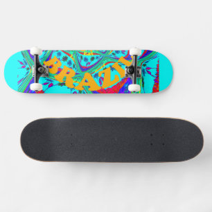 Skate Eu amo Brasil Divertido