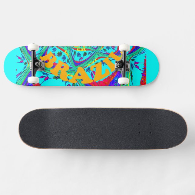 Skate Eu amo Brasil Divertido (Horz)