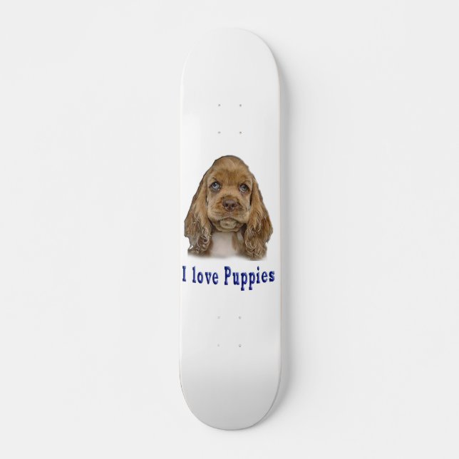 Skate Eu amo cachorrinhos (Frente)