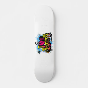 Skate Eu Amo Grafite – Arte Urbana de Rua