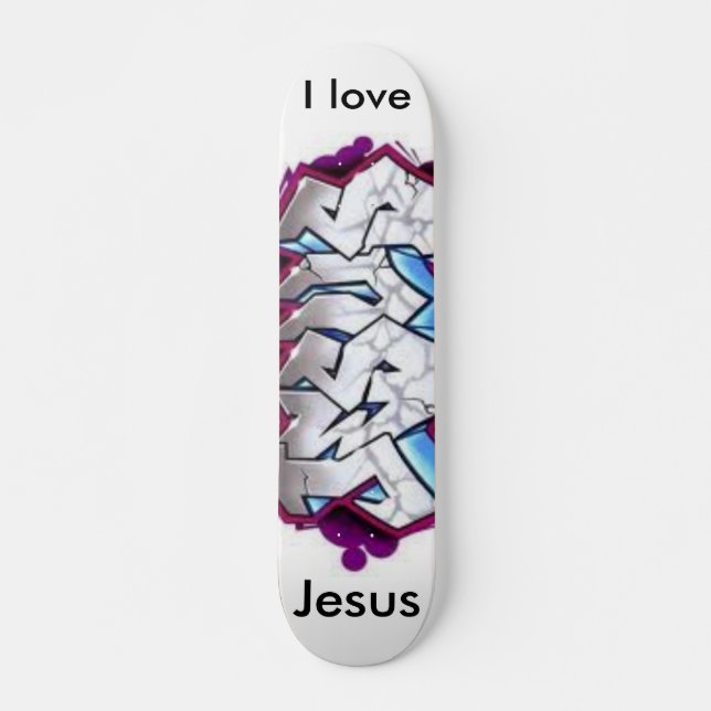 Skate Eu amo Jesus (Frente)