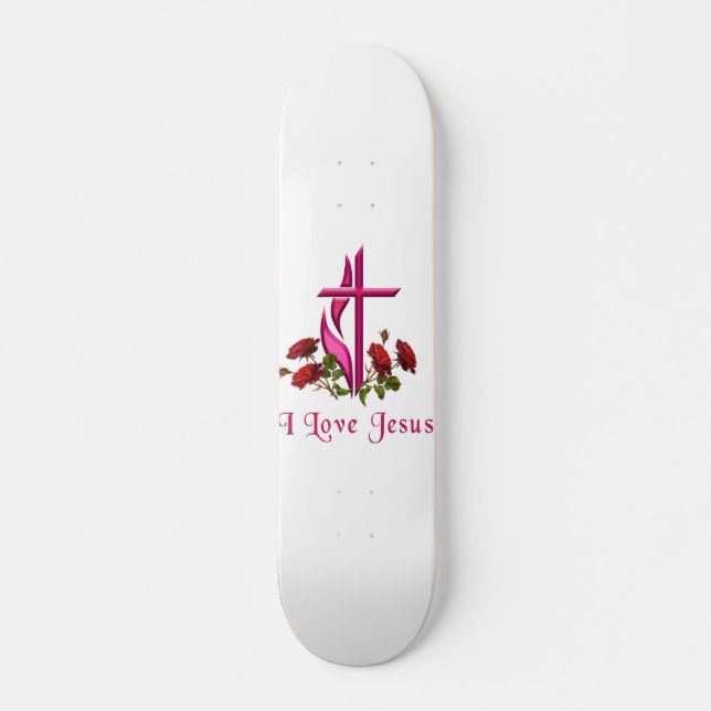 Skate Eu amo Jesus (Frente)