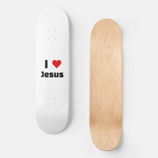 Skate Eu amo Jesus (Frente)