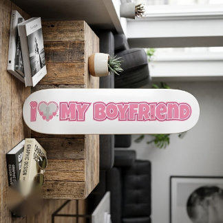 Skate Eu Amo Meu Namorado Personalizado – Adicionar Foto