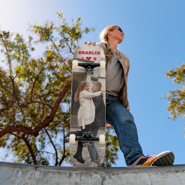 Skate Eu Amo Você Adicionar Seu Próprio Nome Personaliza (Ao ar livre 1)