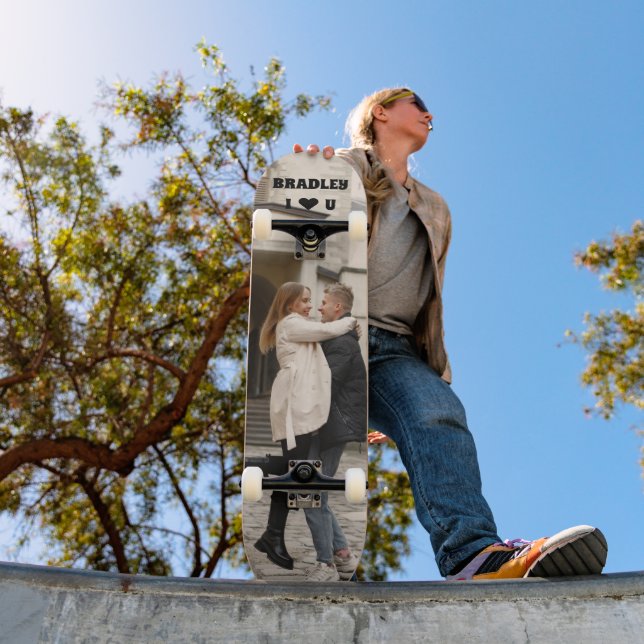 Skate Eu Amo Você Adicionar Seu Próprio Nome Personaliza (Ao ar livre 1)