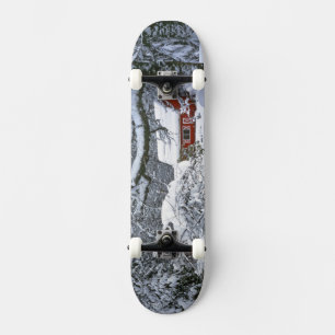 Skate EUA, Oregon, Condado de Clackamas. Neve fresca