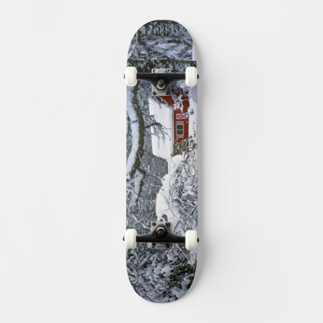 Skate EUA, Oregon, Condado de Clackamas. Neve fresca (Frente)