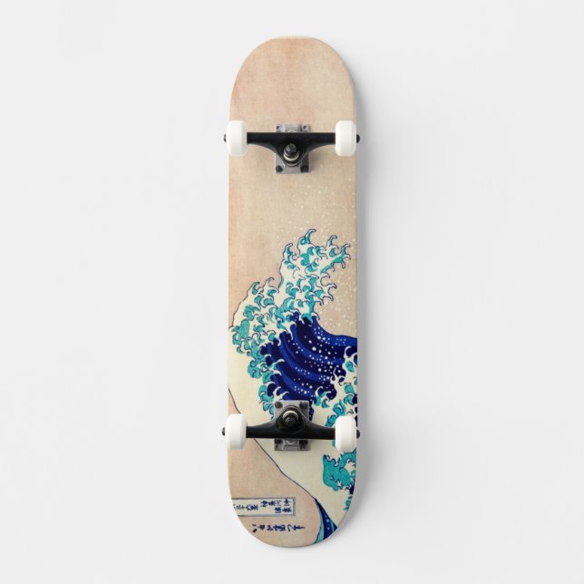 Skate Excelente Wave Off Kanagawa Japonês Vintage Impres (Frente)