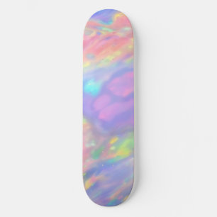 Skate Exclusivo faux holográfico colorido de tendência