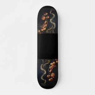 Skate Executa Um Mistério Mágico de Ouro Escuro Aura