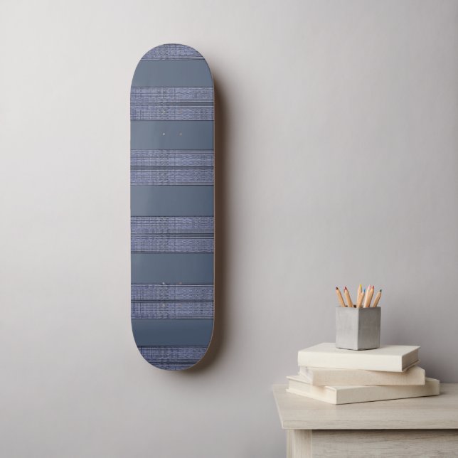 Skate Executivo Striped-Blue-II (Arte de parede)