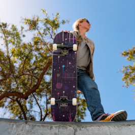 Skate Exibição de Fogos de Artifício: Arte Abstrata