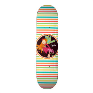 Skate Fada em Stripes Brilhantes