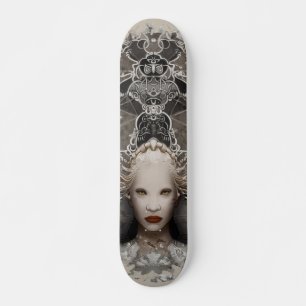 Skate Fantasy Snow Queen no trono com coruja
