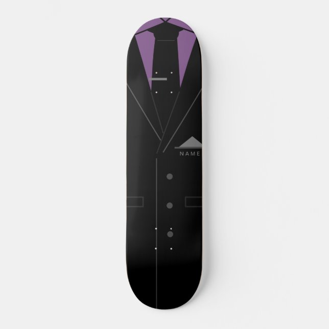 Skate Fato preto elegante - Adicione seu nome (Frente)