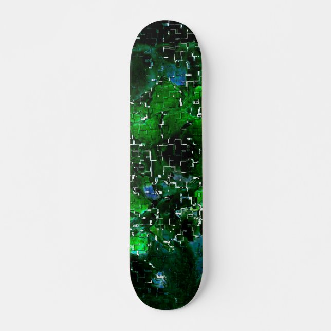 Skate Faulty mosaic of water plant lagoon night photo    (Frente)