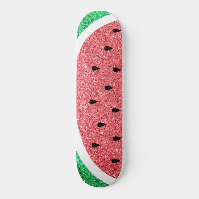 Skate faux glitter watermelon slice design (Frente)