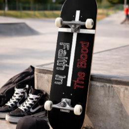 Skate Fé No Crucifixo Cristão Sangue