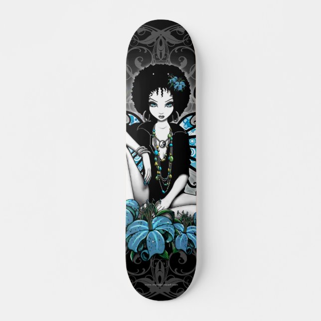 Skate feericamente retro da arte de "China" Lilly (Frente)