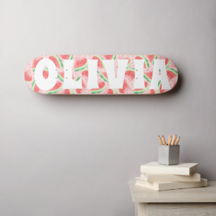 Skate feira de verão vibe melancia personalizada